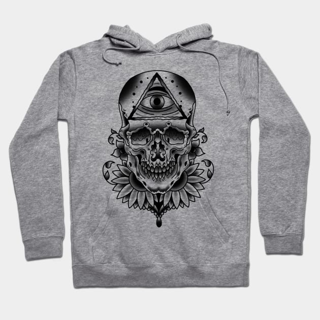 Skull Hoodie by Glockink